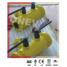 Wcb Body Flange End Double Disc and Block Ball Valve